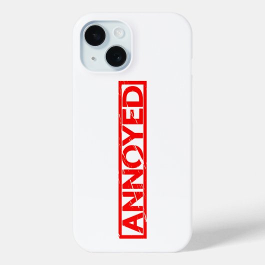 Annoyed Stamp Case-Mate iPhone Case (Achterkant)