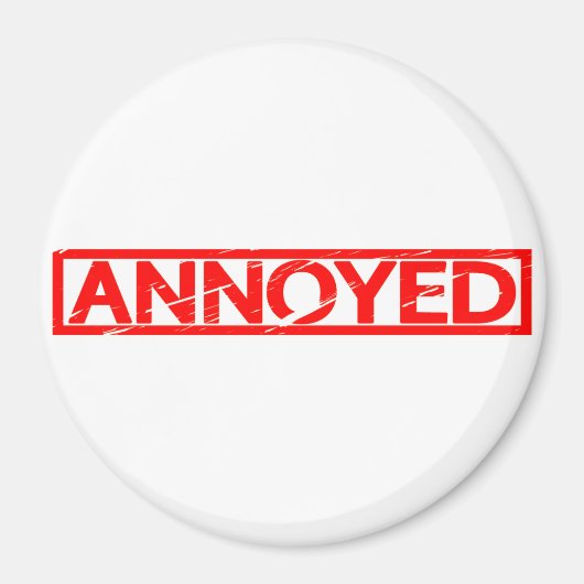 Annoyed Stamp Magneet (Voorkant)