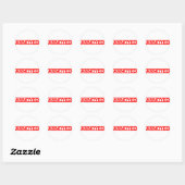 Annoyed Stamp Ronde Sticker (Vel)