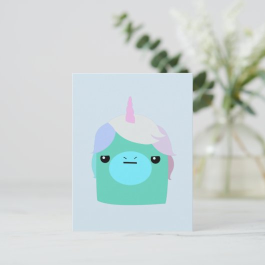 Annoyed Unicorn Briefkaart (Staand voorkant)