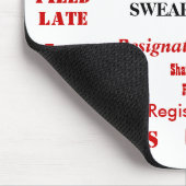 Annoying Funny Company Secretary Joke Swear Words Muismat (Hoek)