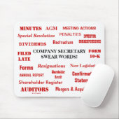 Annoying Funny Company Secretary Joke Swear Words Muismat (Met muis)