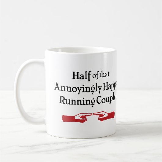 Annoying Running Couple Koffiemok (Links)