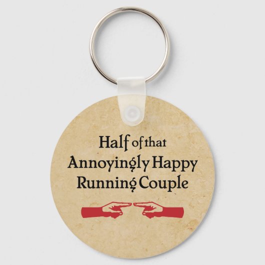 Annoying Running Couple Sleutelhanger (Voorkant)