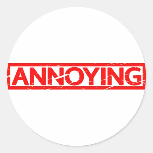 Annoying Stamp Ronde Sticker (Voorkant)