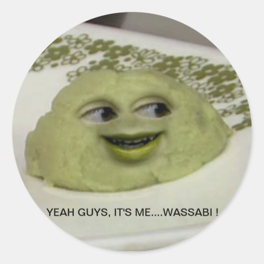 Annoying Wassabi Ronde Sticker (Voorkant)