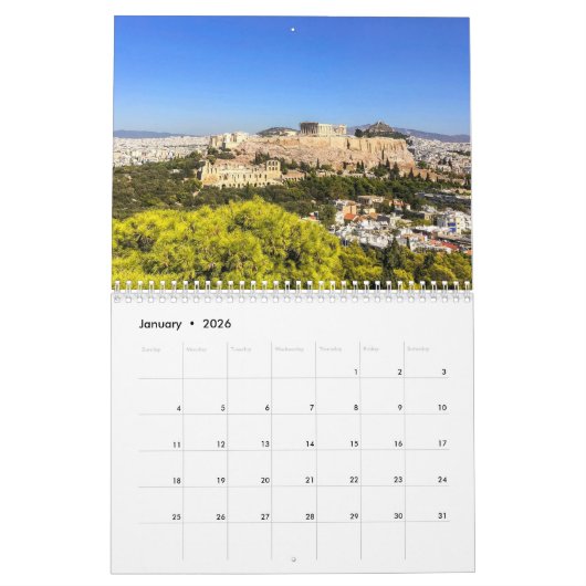 Annual Beautiful 2026 Calendar Kalender (Jan 2026)