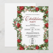 Annual Corporate Employees Christmas Party Kaart (Voorkant / Achterkant)