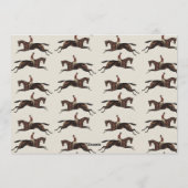 Annual Derby Party Race Horse Equestrian Racing Kaart (Achterkant)