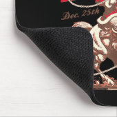 Annual North Le Rodeo Cowboy Santa Howdy Christmas Muismat (Hoek)