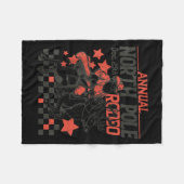 Annual North Le Rodeo Santa Western Cowboy Christm Fleece Deken (Voorkant (Horizontaal))