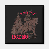 Annual North Le Rodeo Santa Western Cowboy Christm Magneet (Voorkant)