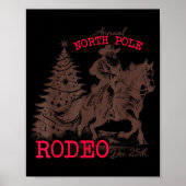 Annual North Le Rodeo Santa Western Cowboy Christm Poster (Voorkant)