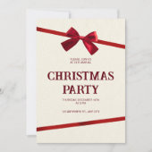 Annual Office Christmas Party Invitation Kaart (Voorkant)
