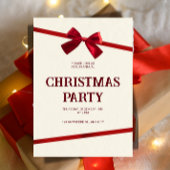 Annual Office Christmas Party Invitation Kaart