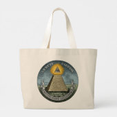 Annuit Coeptis - het Alziende Oog Grote Tote Bag (Achterkant)