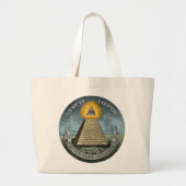 Annuit Coeptis - het Alziende Oog Grote Tote Bag (Voorkant)