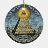 Annuit Coeptis - het Alziende Oog Keramisch Ornament (Voorkant)
