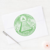 Annuit Coeptis Ronde Sticker (Envelop)