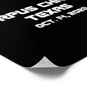 Annulaire Zonsverduistering S Corpus Christi Herfs Poster (Hoek)