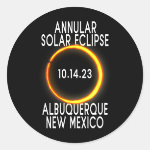 Annulaire Zonsverduistering T - Albuquerque Nederl Ronde Sticker