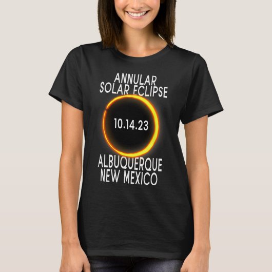Annulaire Zonsverduistering T - Albuquerque Nederl T-shirt (Voorkant)