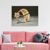 Annular brooch, Ardagh Hoard, Reerasta Canvas Afdruk (Insitu (Woonkamer))