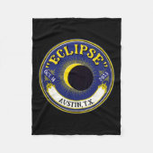 Annular Solar Eclipse Austin Texas Familie Reizen  Fleece Deken (Voorkant)