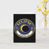 Annular Solar Eclipse Austin Texas Familie Reizen  Kaart (Gele Bloem)