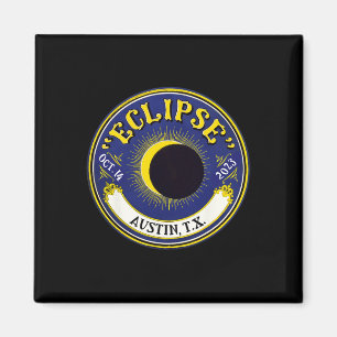 Annular Solar Eclipse Austin Texas Familie Reizen  Magneet