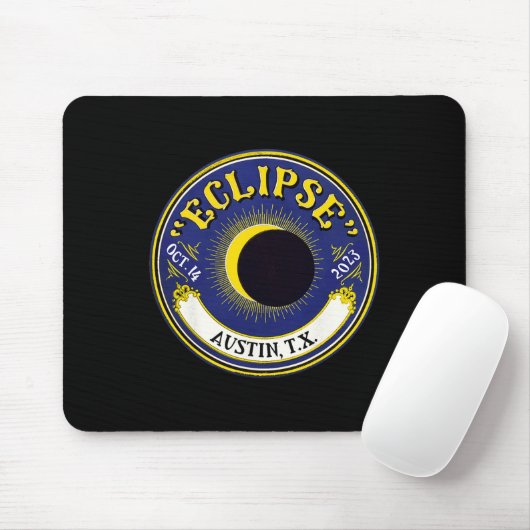 Annular Solar Eclipse Austin Texas Familie Reizen  Muismat (Met muis)