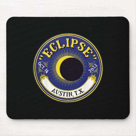 Annular Solar Eclipse Austin Texas Familie Reizen  Muismat (Voorkant)