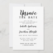 Annuleer de datum script uitstel van het huwelijk kaart (Voorkant)