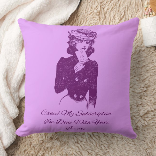 Annuleer Mijn Abonnement ik ben Gedaan Kussen (Deken)