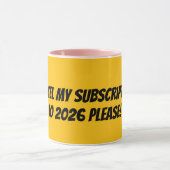 Annuleer mijn abonnement mok (Midden)