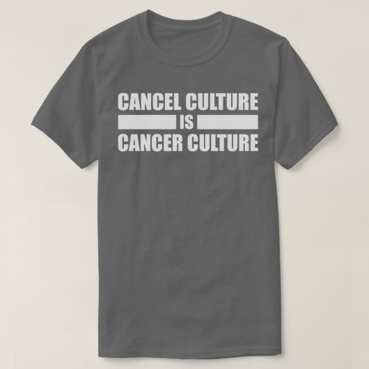 Annuleren Cultuur is Cultuur Wit Tekst T-shirt (Design voorkant)