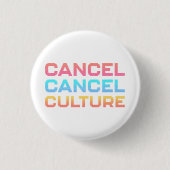 Annuleren Een thema cultuur van internet cultuur a Ronde Button 3,2 Cm (Voorkant)