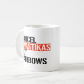 Annuleren Fascist Niet Rainbows Koffiemok (Voorkant links)