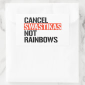 Annuleren Fascist Niet Rainbows Rechthoekige Sticker (Tas)