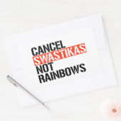 Annuleren Fascist Niet Rainbows Rechthoekige Sticker (Envelop)