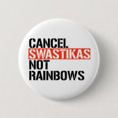 Annuleren Fascist Niet Rainbows Ronde Button 5,7 Cm (Voorkant)