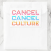 Annuleren van thema cultuurthema Aangepaste achter Rechthoekige Sticker (Tas)