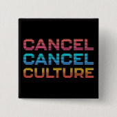 Annuleren van thema cultuurthema Advies Aangepaste Vierkante Button 5,1 Cm (Voorkant)