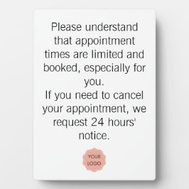 Annulering voor salon of spa fotoplaat