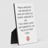 Annulering voor salon of spa fotoplaat (Zijkant)