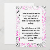 Annuleringsbeleid Kaart (Voorkant / Achterkant)