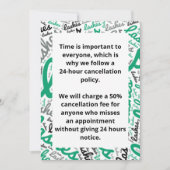 Annuleringsbeleid Kaart (Voorkant)