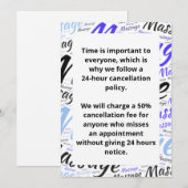 Annuleringsbeleid Kaart (Voorkant / Achterkant)