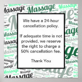 Annuleringsbeleid Poster (Voorkant)