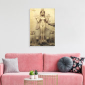 ANNUNAKI CANVAS DMT SPIRITUEEL GRAFFITI enlil enki Afdruk (Insitu (Woonkamer))